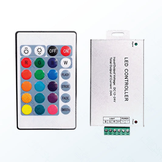 12-24V RGB RF 24A Led Controller With Remote