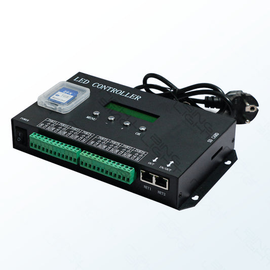 220V LED Pixel Controller with SD Card Reader 8 Channel