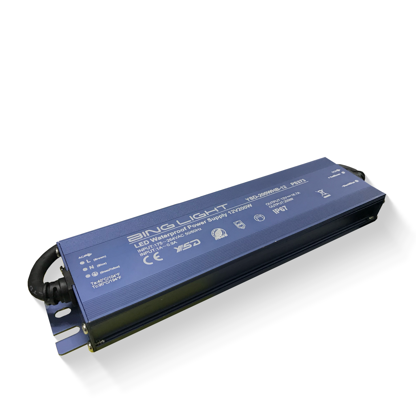 12V IP67 Waterproof Power Supply Bing Light