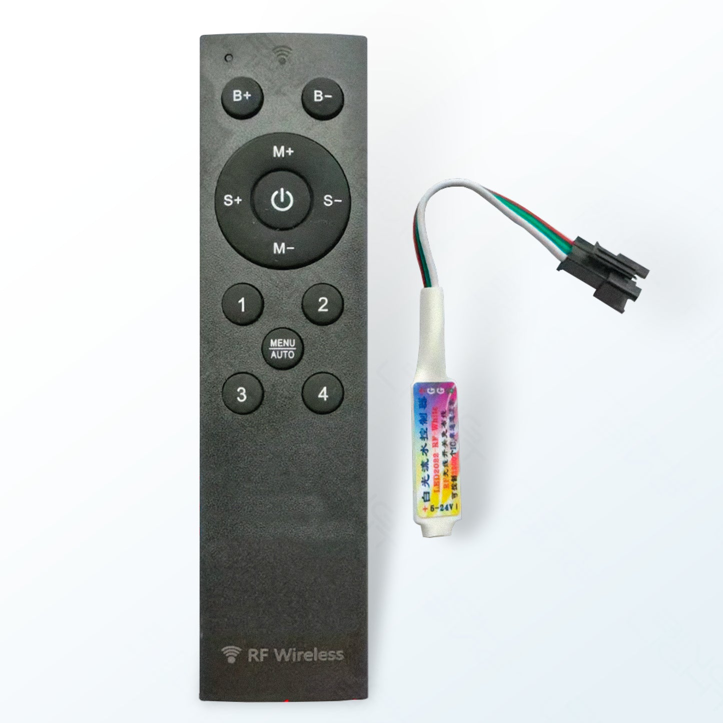 12-24V LED Chasing Strip RF Controller With 12 Key Remote RF-CCT-12KEY