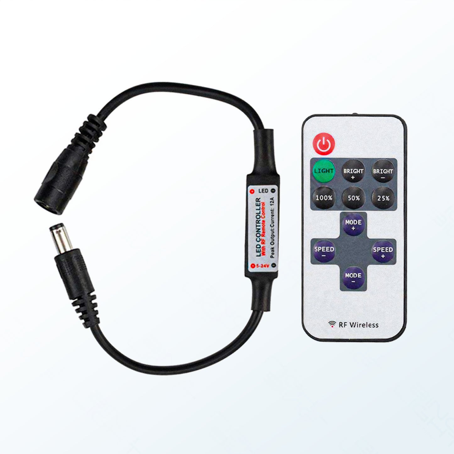 5-24V 12A LED RF Wireless Controller with DC Connector