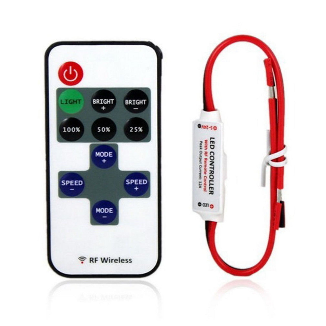 5-24v 12a Led Rf Wireless Controller With Remote