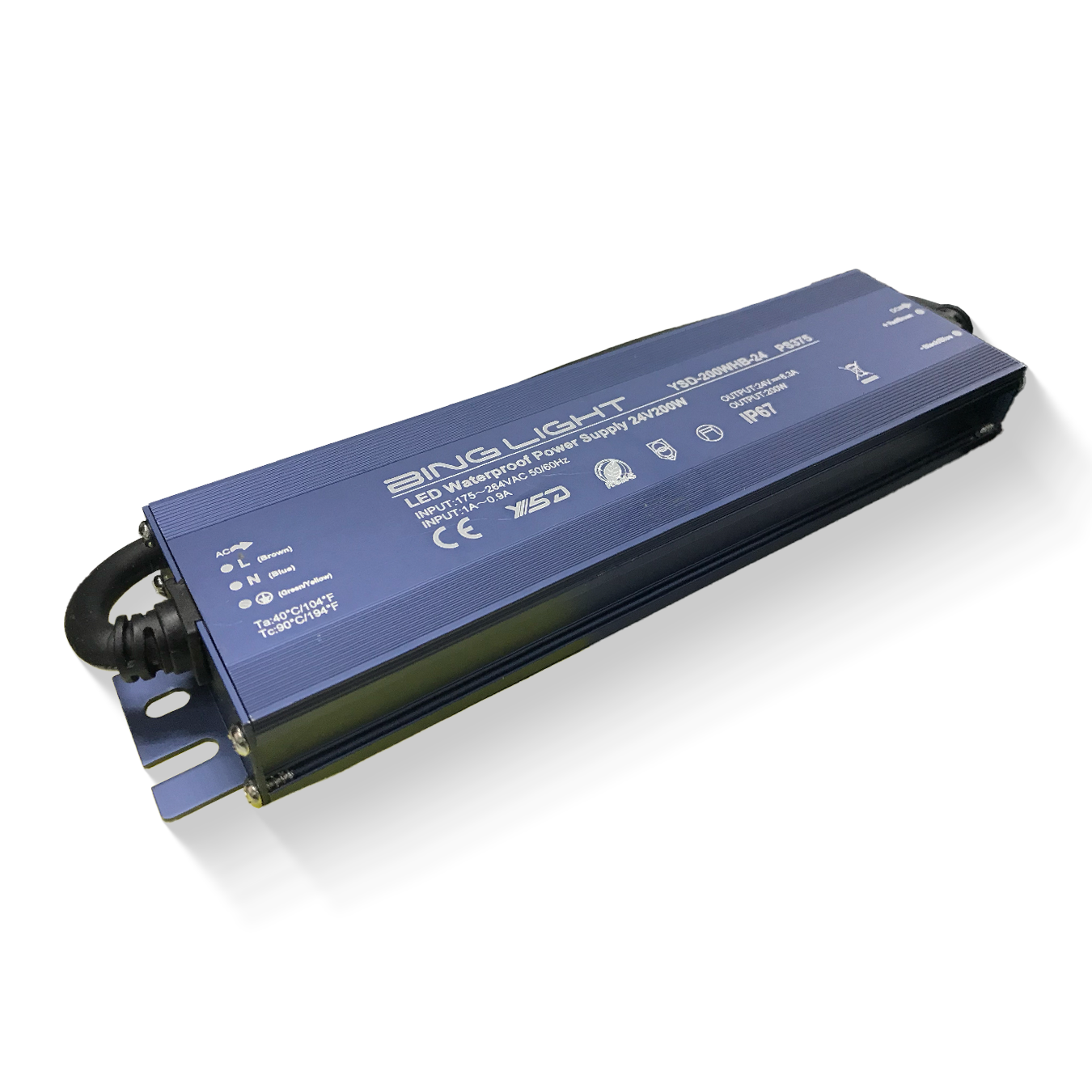 24V IP67 Waterproof Power Supply Bing Light